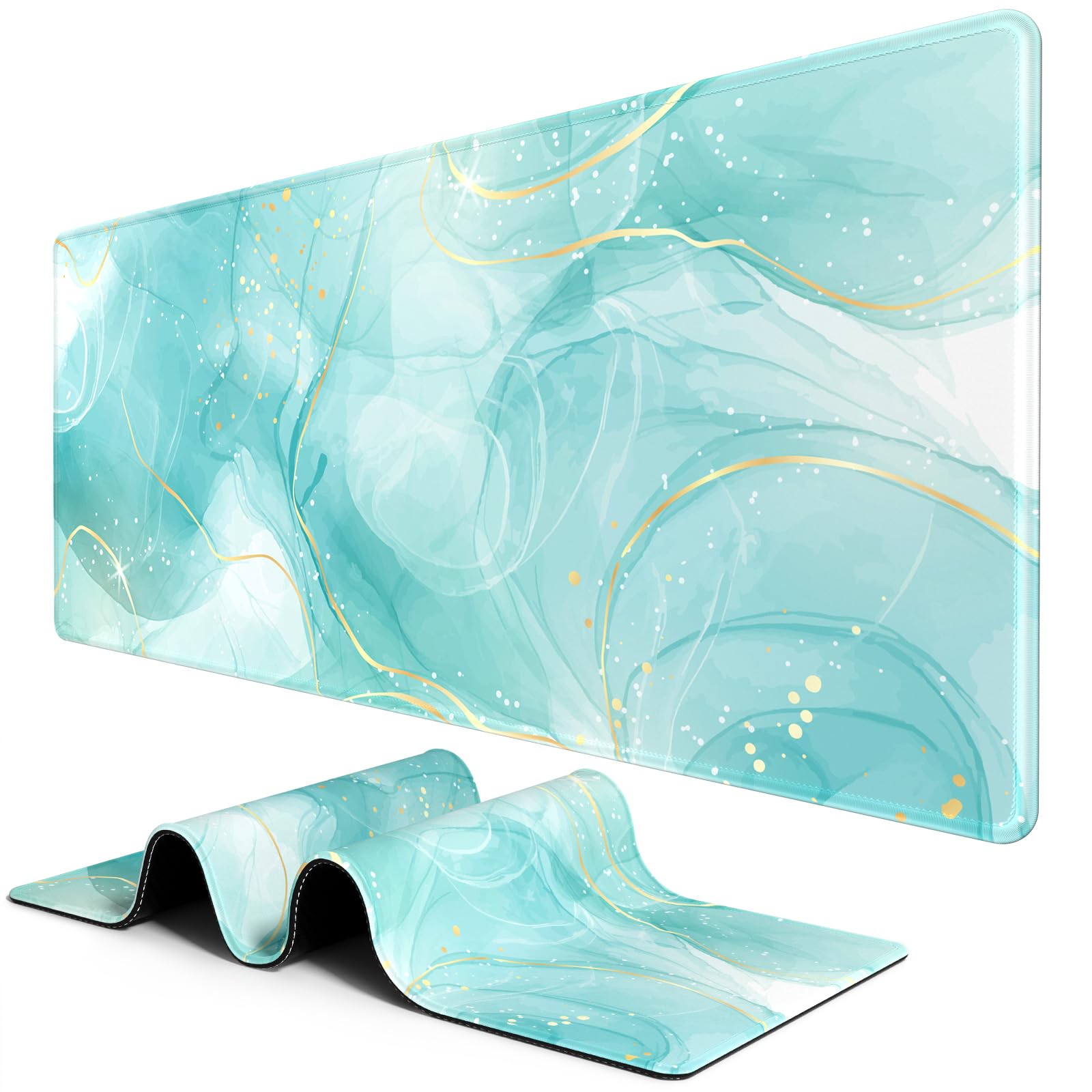 BOSOBO Large Mouse Pad - XXL XL Extended Gaming Desk Mat for Office & Home, Long Keyboard Cover
