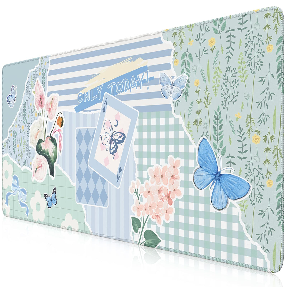 iCasso Floral Computer Mouse Pad, Desk Mat for Desktop
