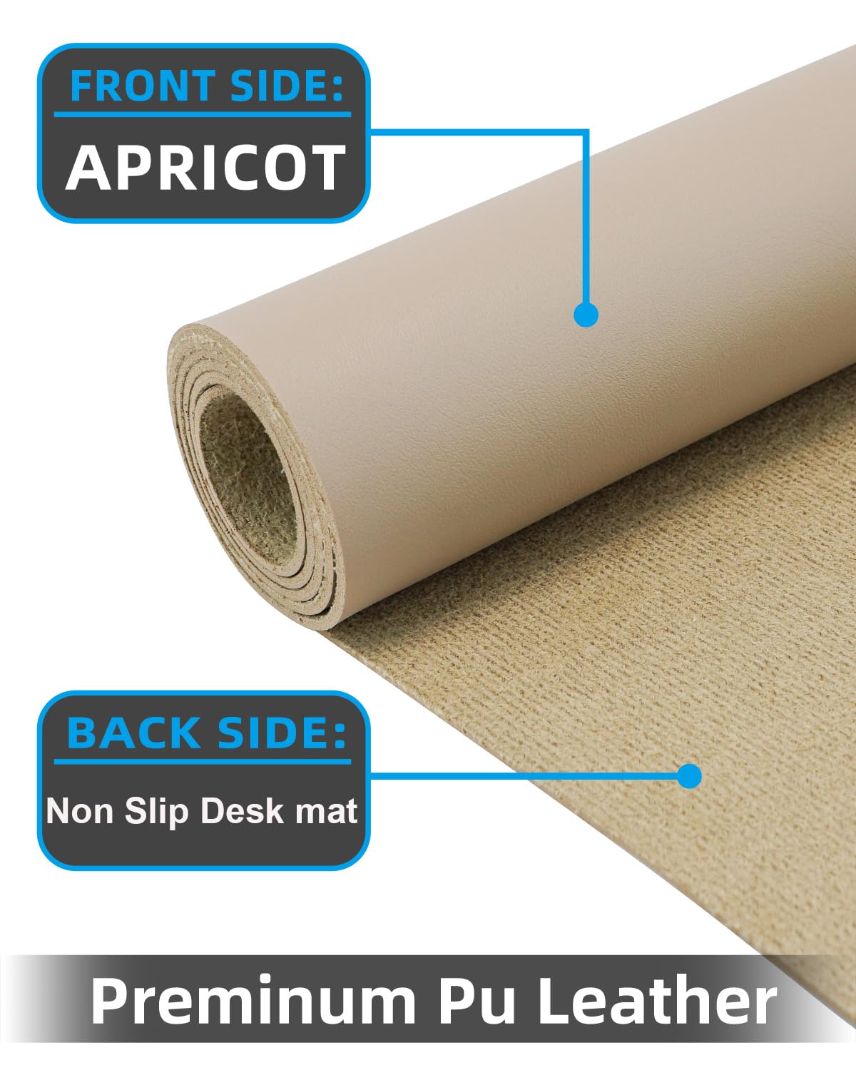 Extra Large Desk pad, Leather Desk Pad Protector,Office Desk Mat,Mouse Pad, Non-Slip Desk Blotter