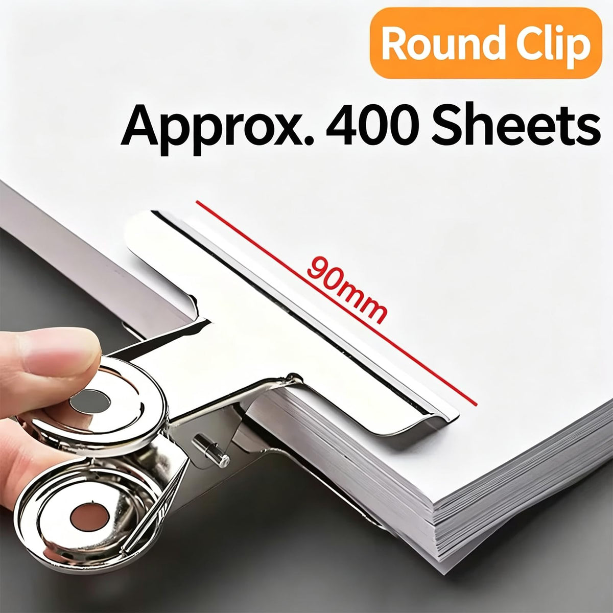 Extra Large Bulldog Clips, 36 Pack, 3.54 Inch, Silver, 90 mm, Food Clip, Chip Clip, Binder Clips