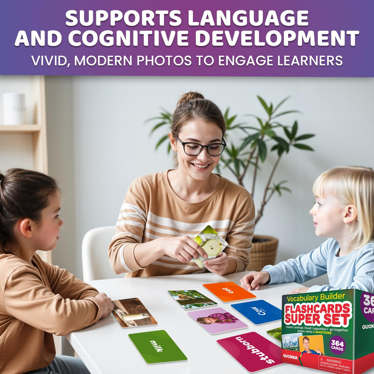 Vocabulary Builder Flash Cards for Kids Ages 4-8 — Speech Therapy Materials