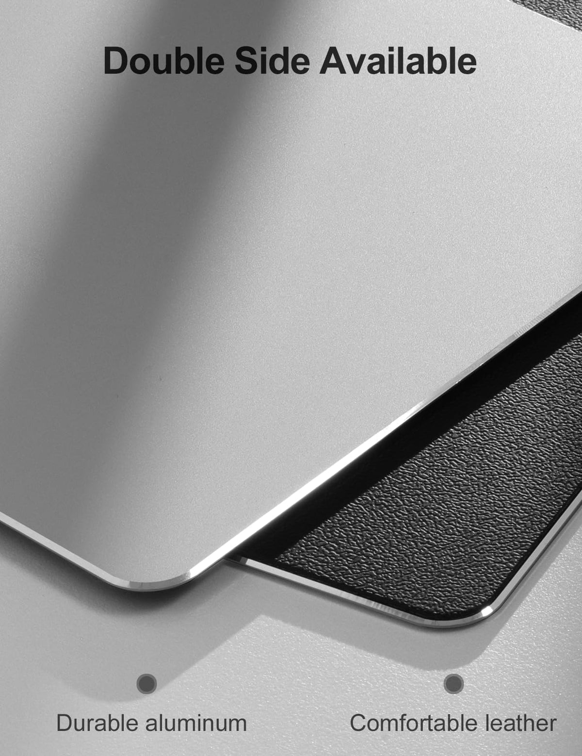Vaydeer Hard Metal Aluminum Mouse Pad Clear Modern Smooth Magic Ultra Thin Double Side Design Mouse