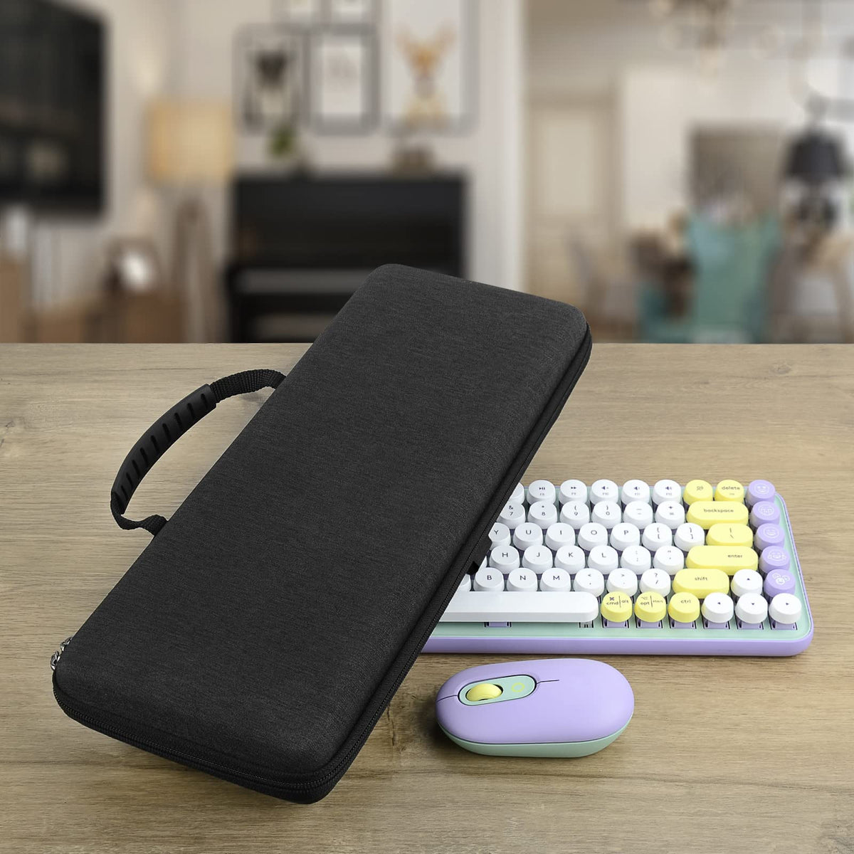 GEEKRIA 75% Keyboard Case, Hard Shell Travel Bag for Compact 84 Key Computer Mechanical Gaming