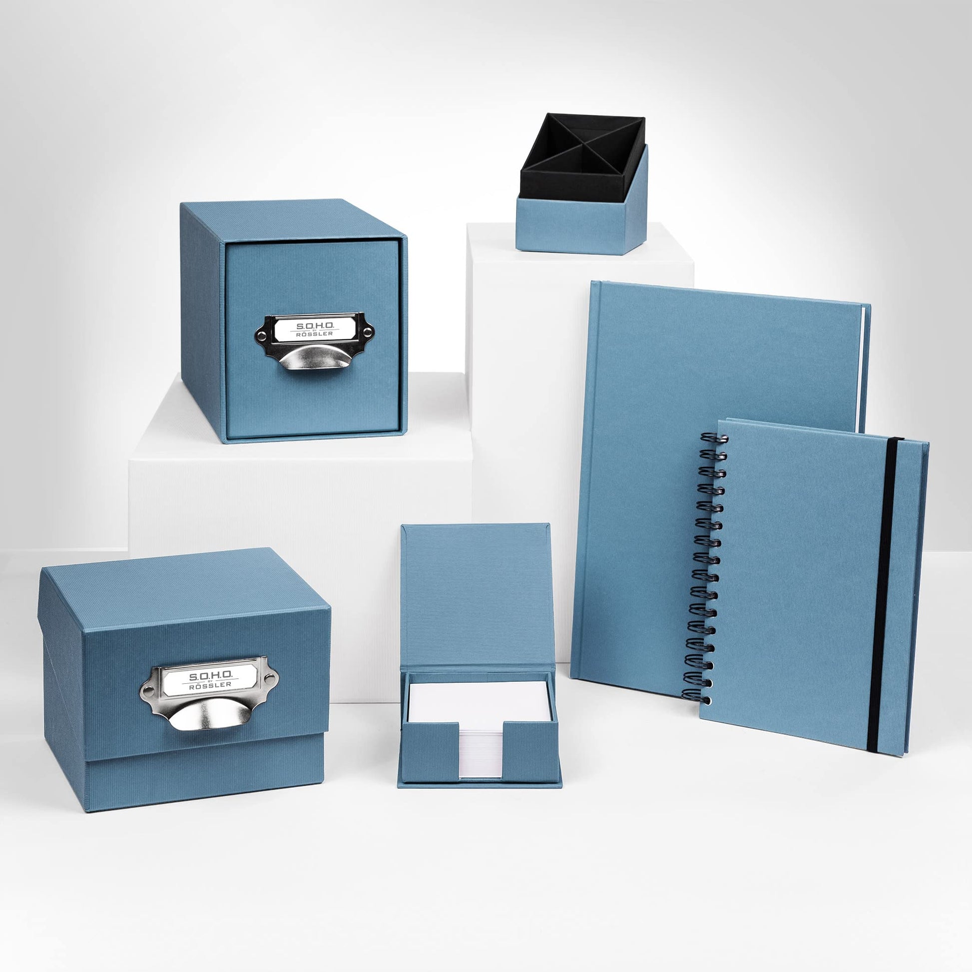S.O.H.O. 1325452150 A6 Denim Photo Box with Index Holder and Handle
