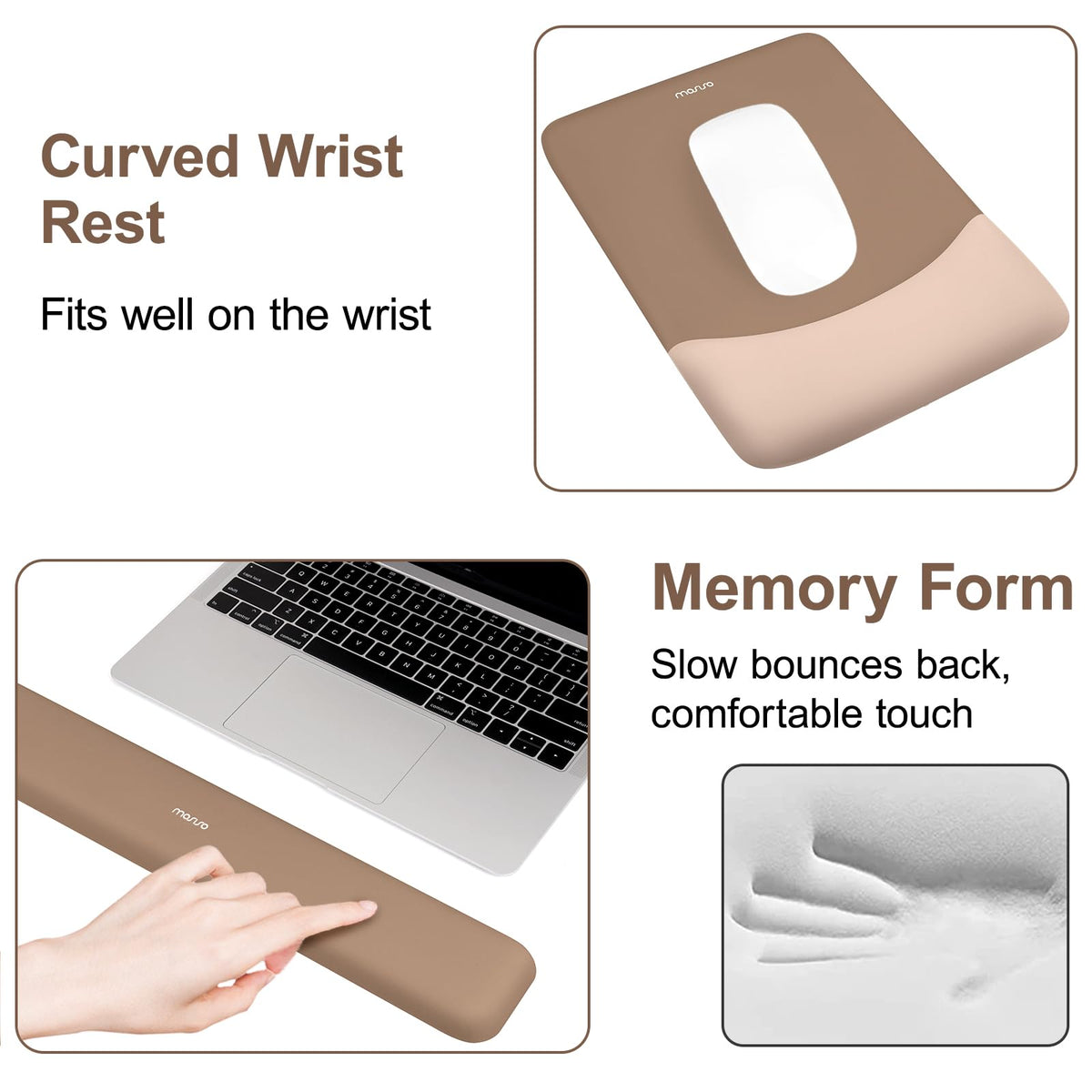 MOSISO Keyboard Mouse Pad Set, Large Gaming Mouse Pad&Keyboard Wrist Rest