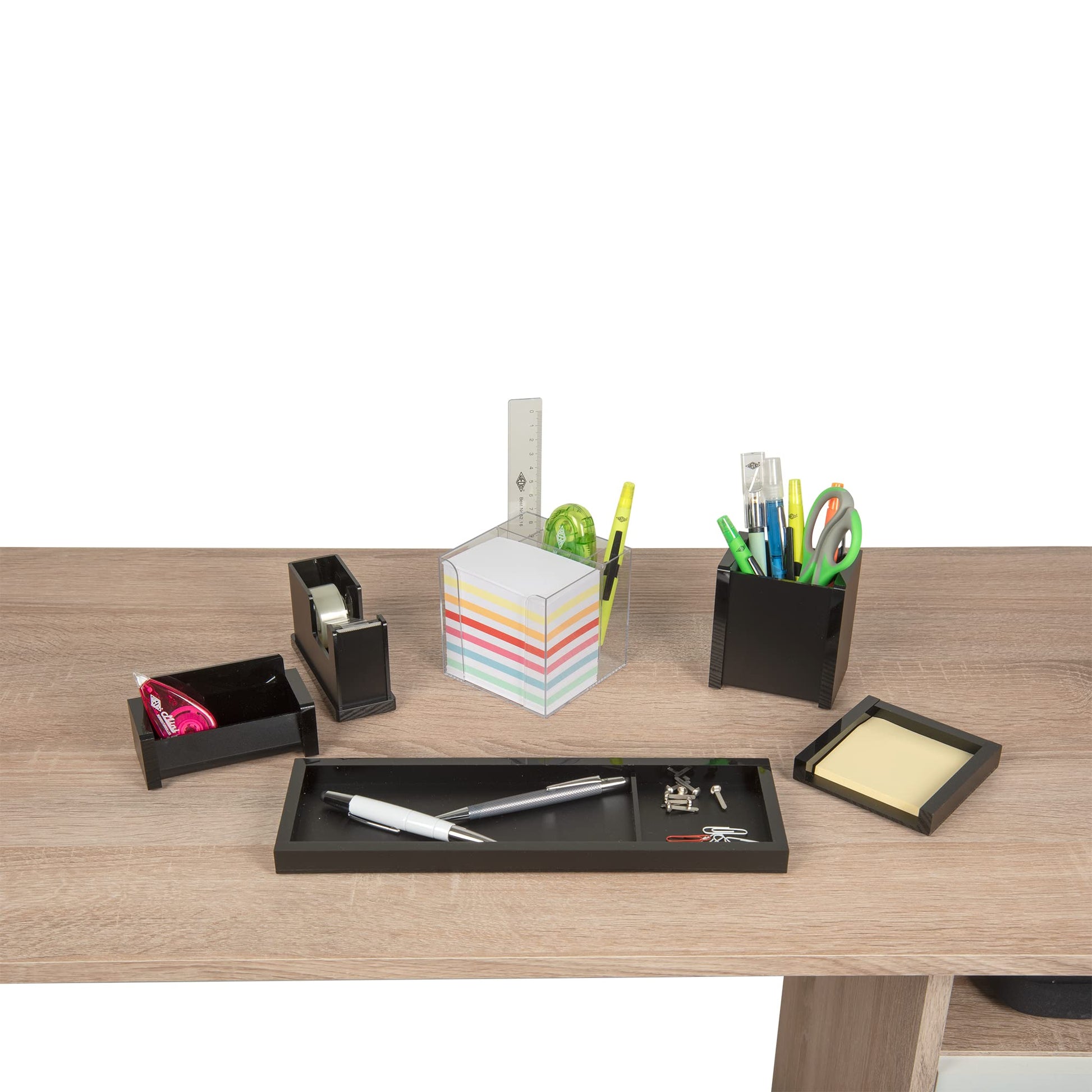 Wedo 270 266916 Combined Memo Box/Pen Holder - Transparent