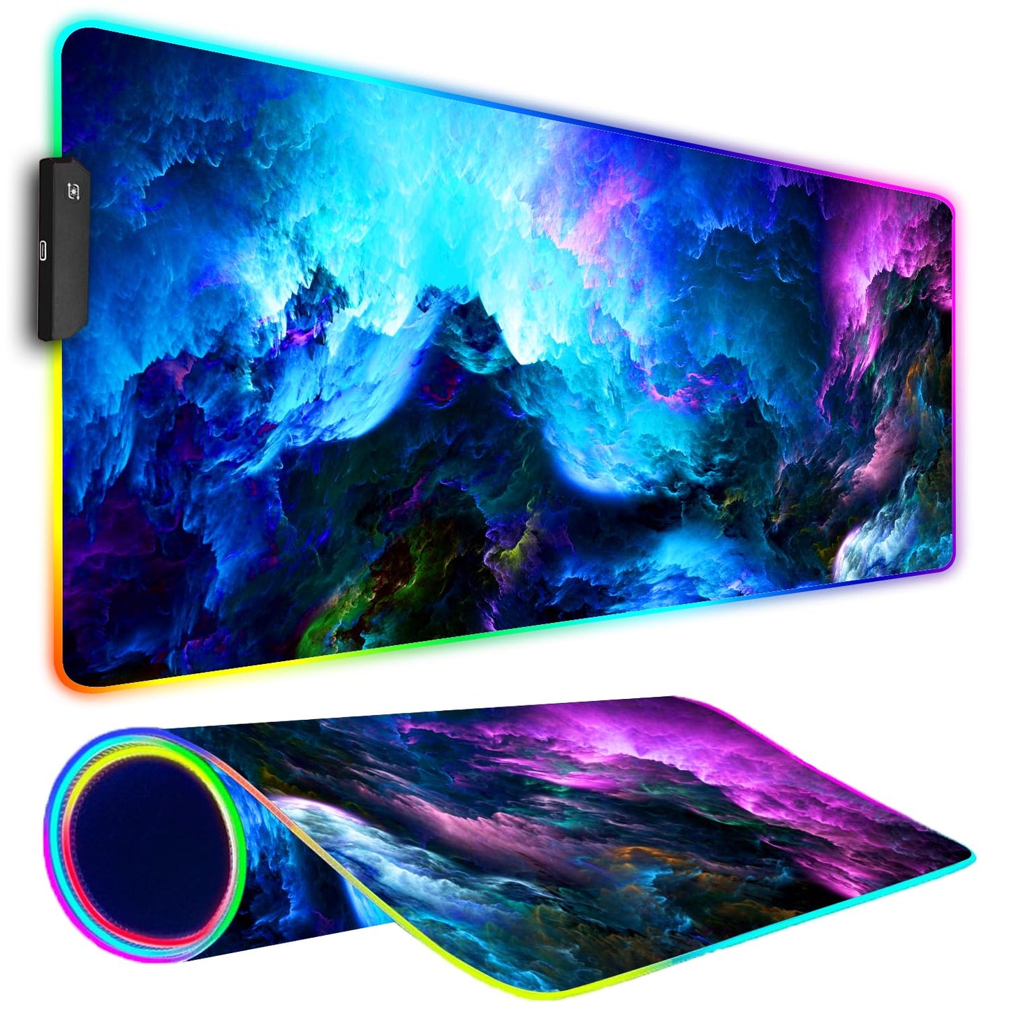 Armanza RGB Gaming Mouse Pad, Large Mousepad with Led Light, Keyboard Pad Gaming Accessories for