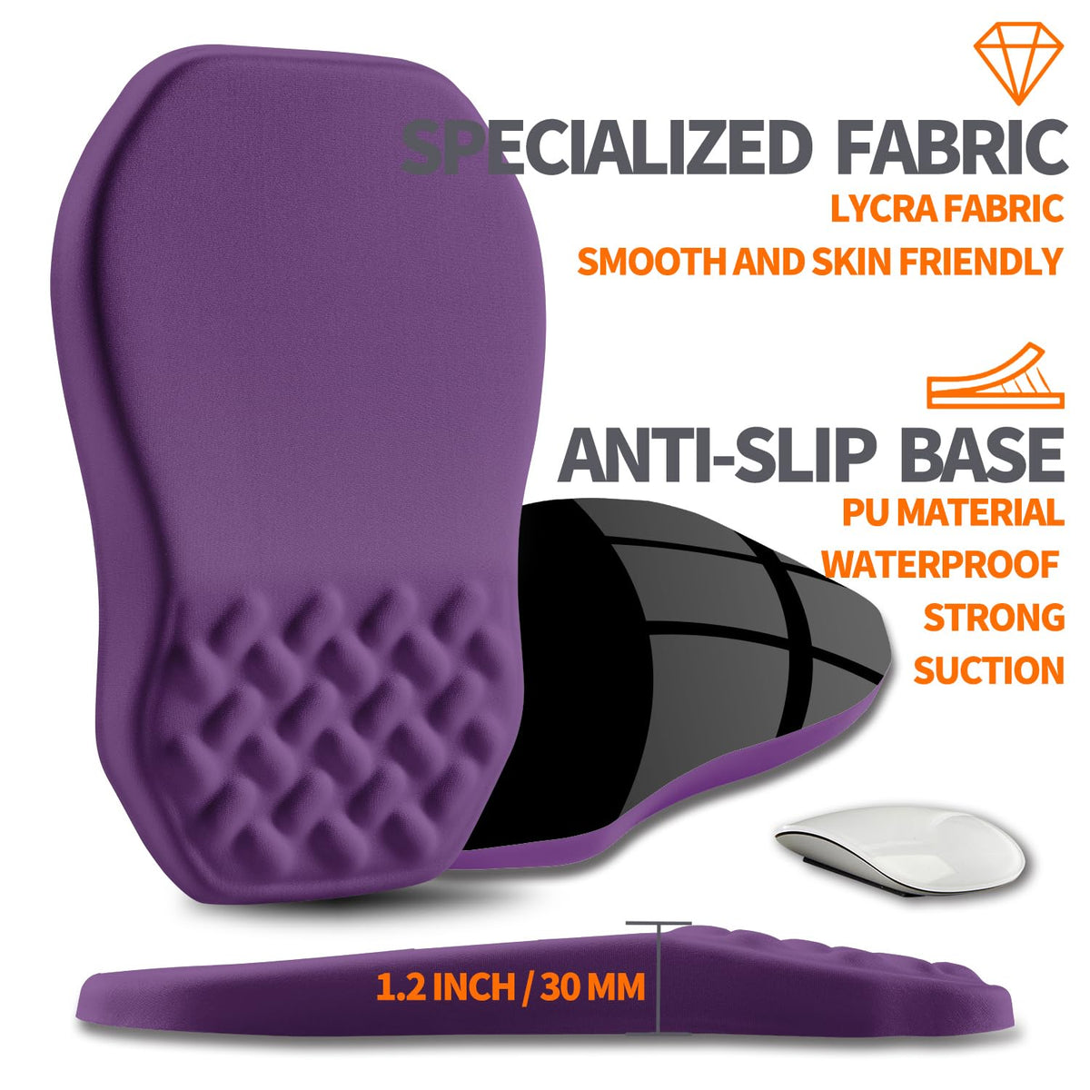Armanza Ergonomic Slope Mouse Pad Wrist Support, Wrist Rest Mousepad for Carpal Tunnel Pain Relief