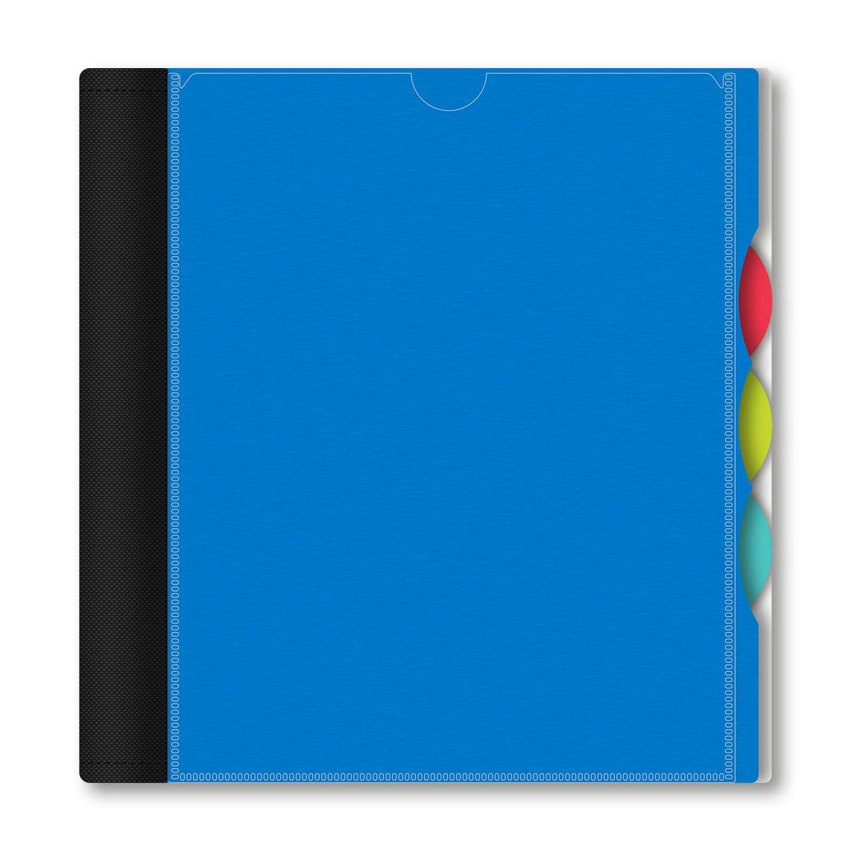 IQ+ iScholar 3-Subject Poly Cover Wirebound Notebook, College Ruled, 11 x 8.5 Inch, 150 Sheets