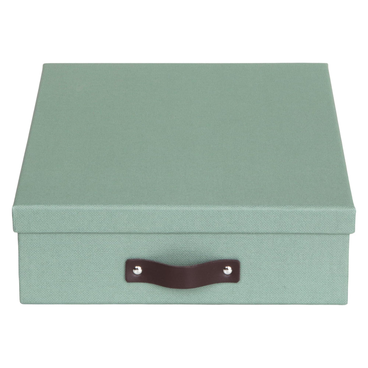 Bigso Oskar Canvas Fiberboard Document Letter Box for Important Paperwork A4 or Letter Size