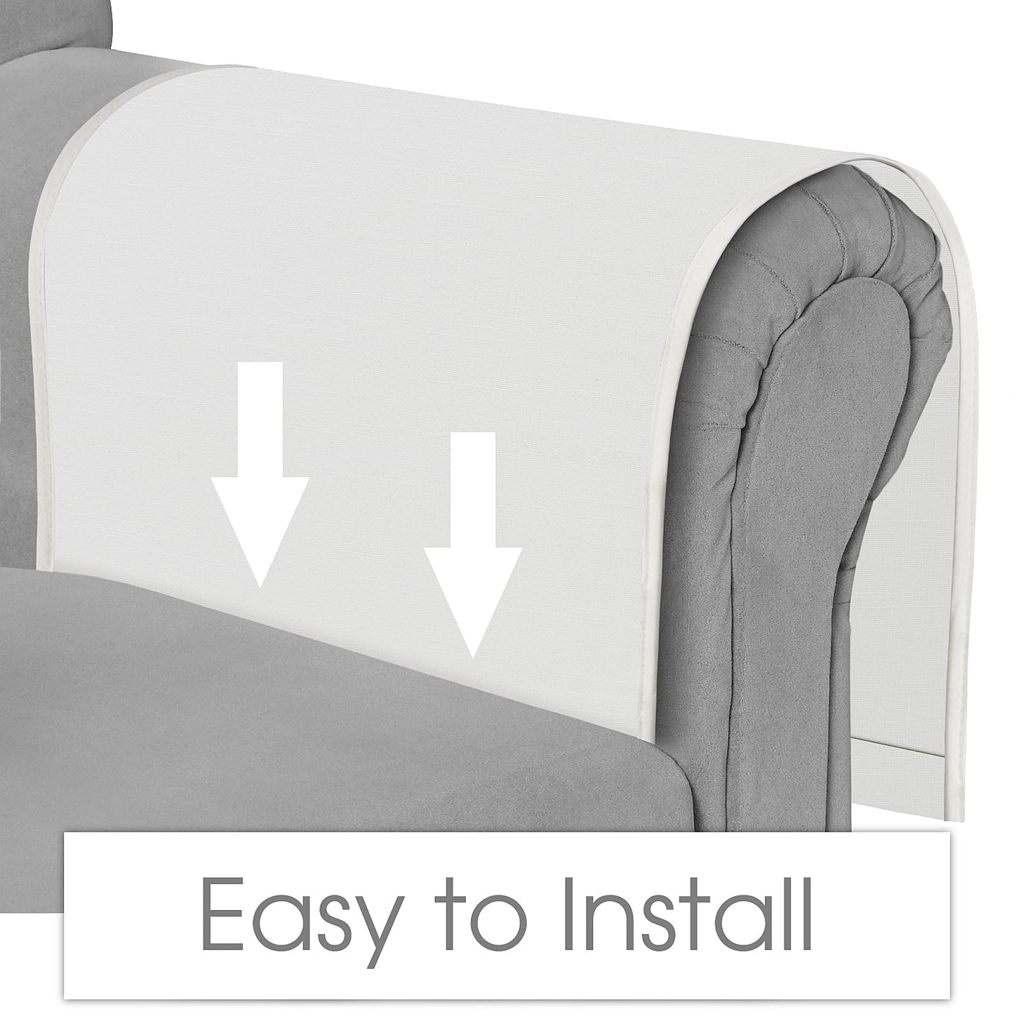 Joywell Remote Control Holder Armchair Caddy Armrest Organizer Off White