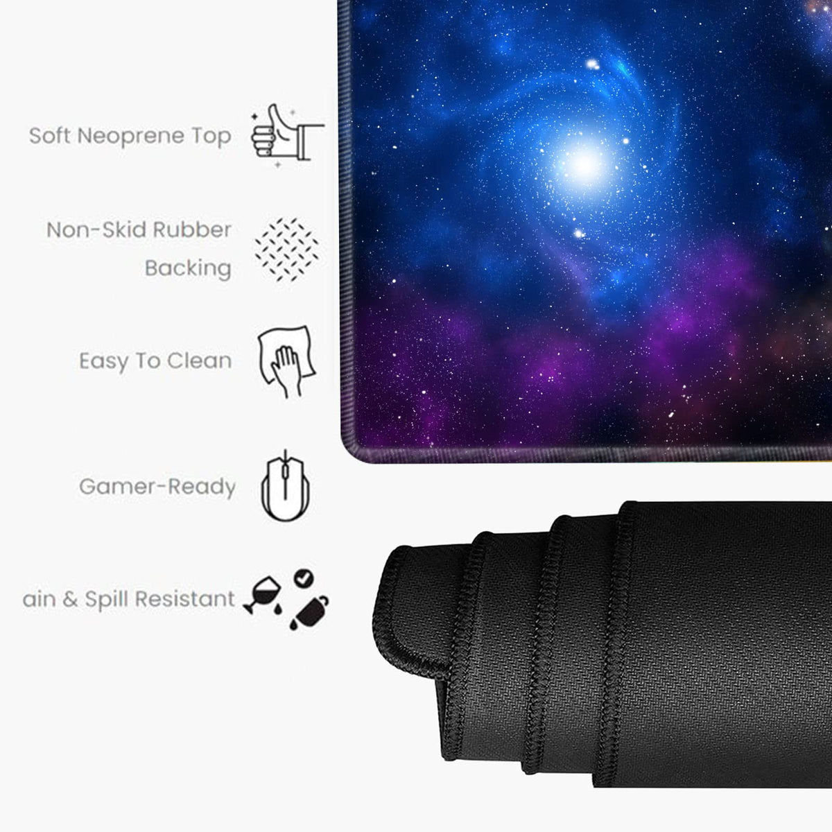 Galaxy Mouse Pad Gaming 31.5x15.75 inch Desk Mat Large Mousepad XXL Extended Computer Mat Non Slip