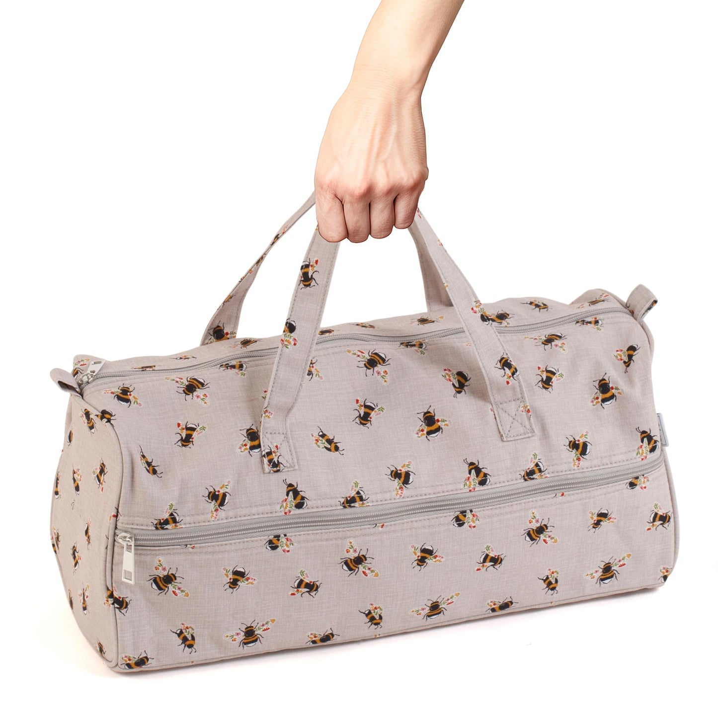 Hobby Gift Knitting Bag Large Yarn Storage Bag with Zippered Compartments for Knitting Needles
