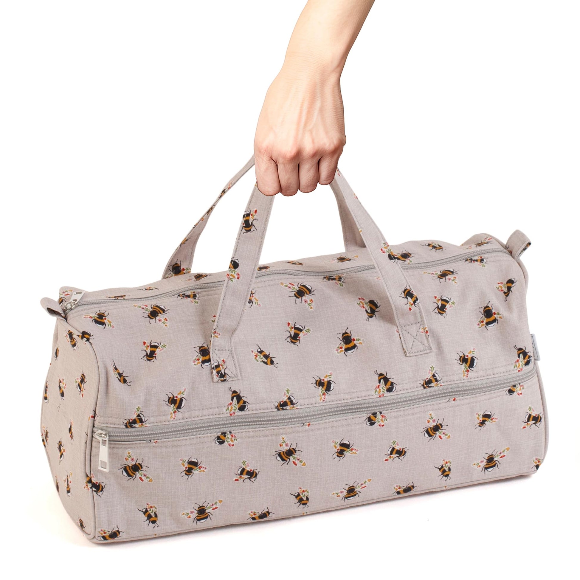 Hobby Gift Knitting Bag Large Yarn Storage Bag with Zippered Compartments for Knitting Needles