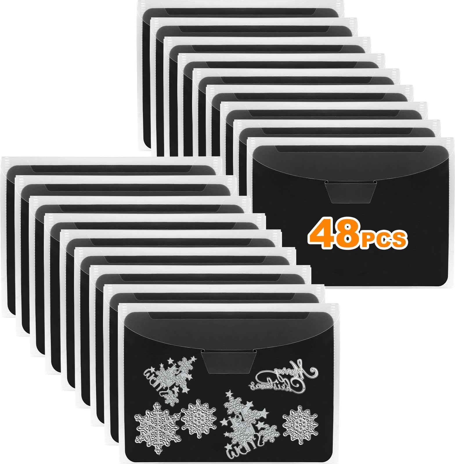 UNIMEIX 48 Pcs Magnetic Sheets for Die Storage Stamp and Die Storage Pockets Die Cut Storage for