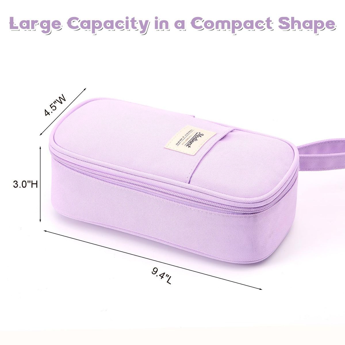 Modinest Pencil Case Pouch, Large Capacity Pen Bag Organizer, Cute Aesthetic Pencil Box for Girls