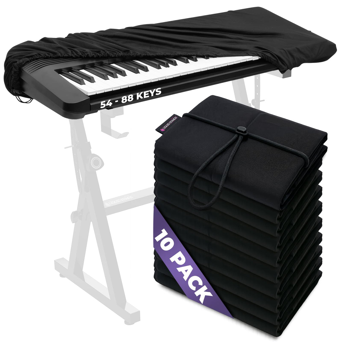 Liquid Stands Piano Keyboard Covers, Keyboard Dust Cover for 88 Keys