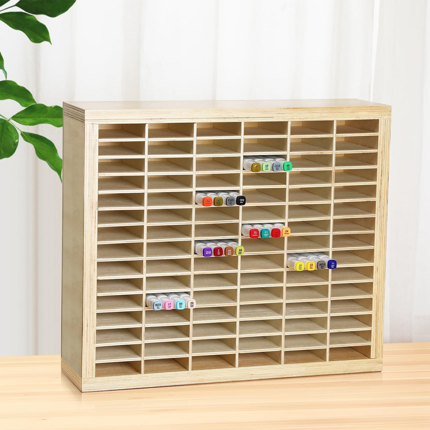 DoubleFill Marker Storage Organizer for 360 Large Wooden Marker Holder