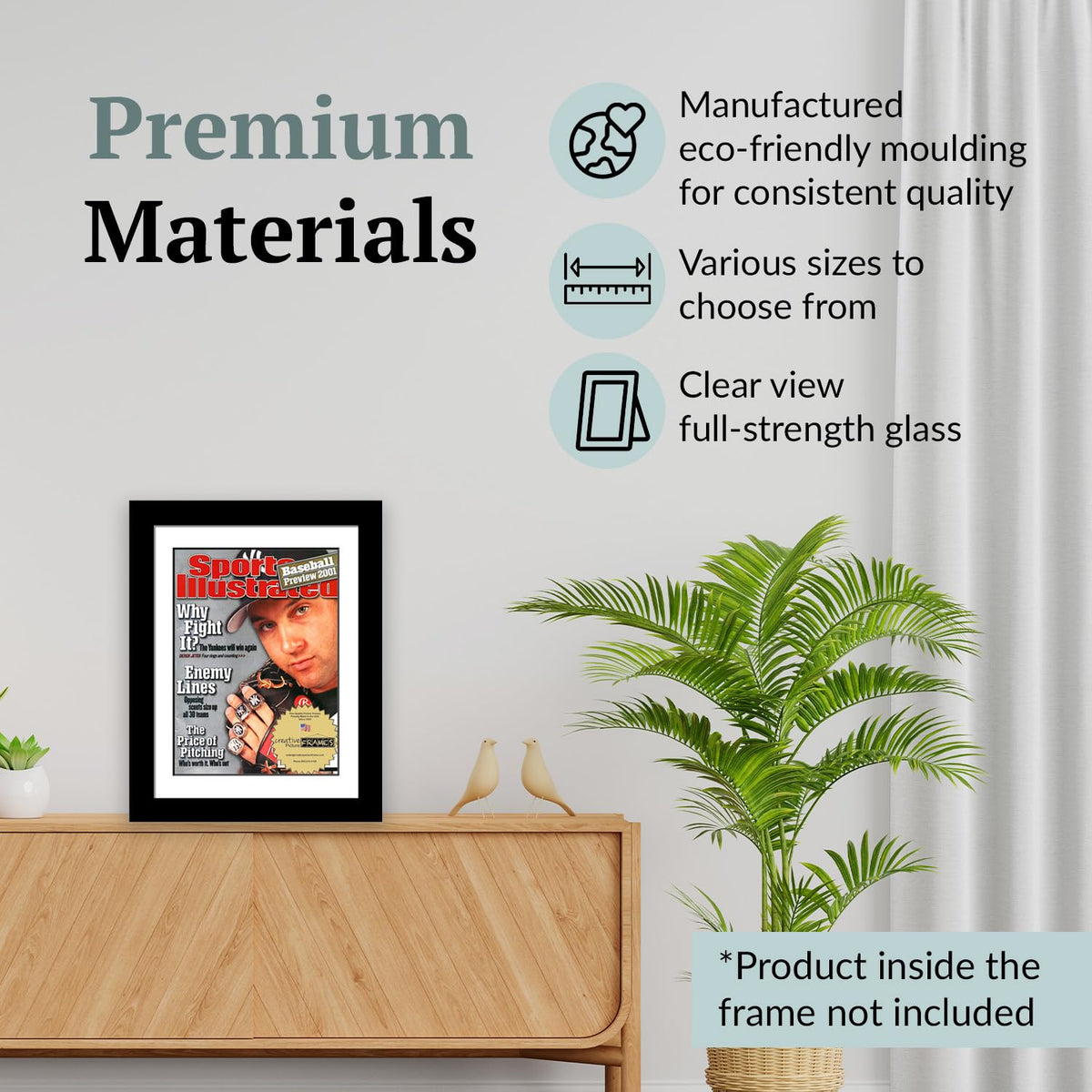 Creative Picture Frames 8.5" x 11.25" Sports Illustrated Magazine Display Frame, Suitable for