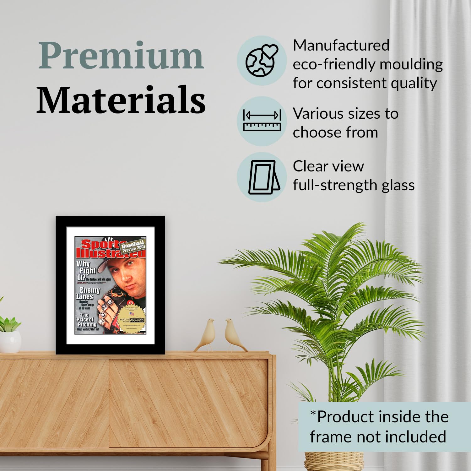 Creative Picture Frames 8.5" x 11.25" Sports Illustrated Magazine Display Frame, Suitable for