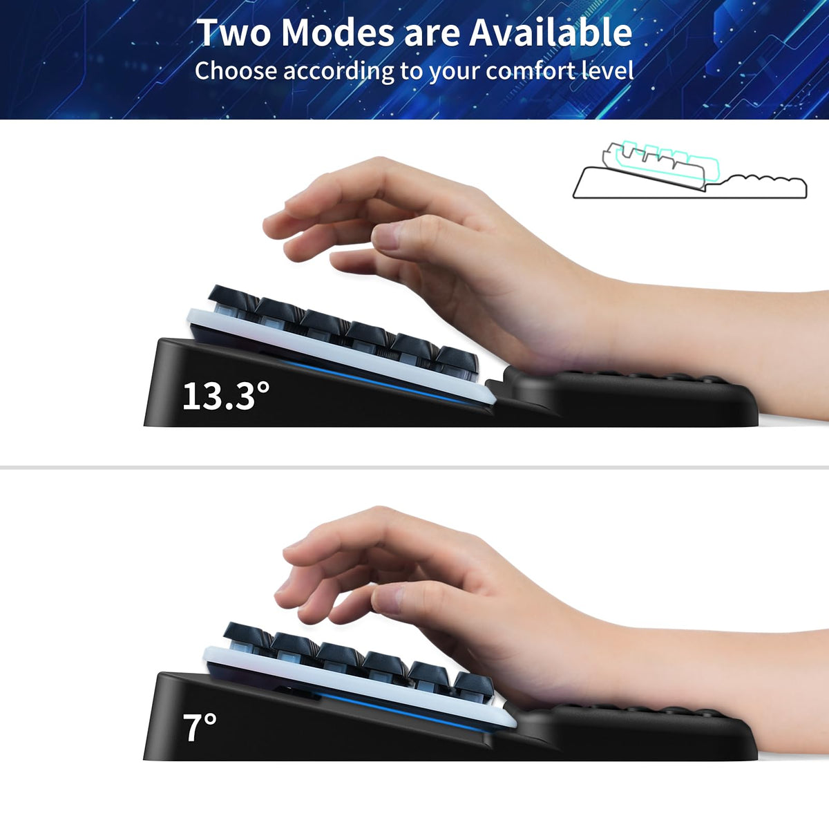 Wrist Rest for Computer Keyboard, Keyboard Wrist Rest, Ergonomic Keyboards Holder for Easy Typing