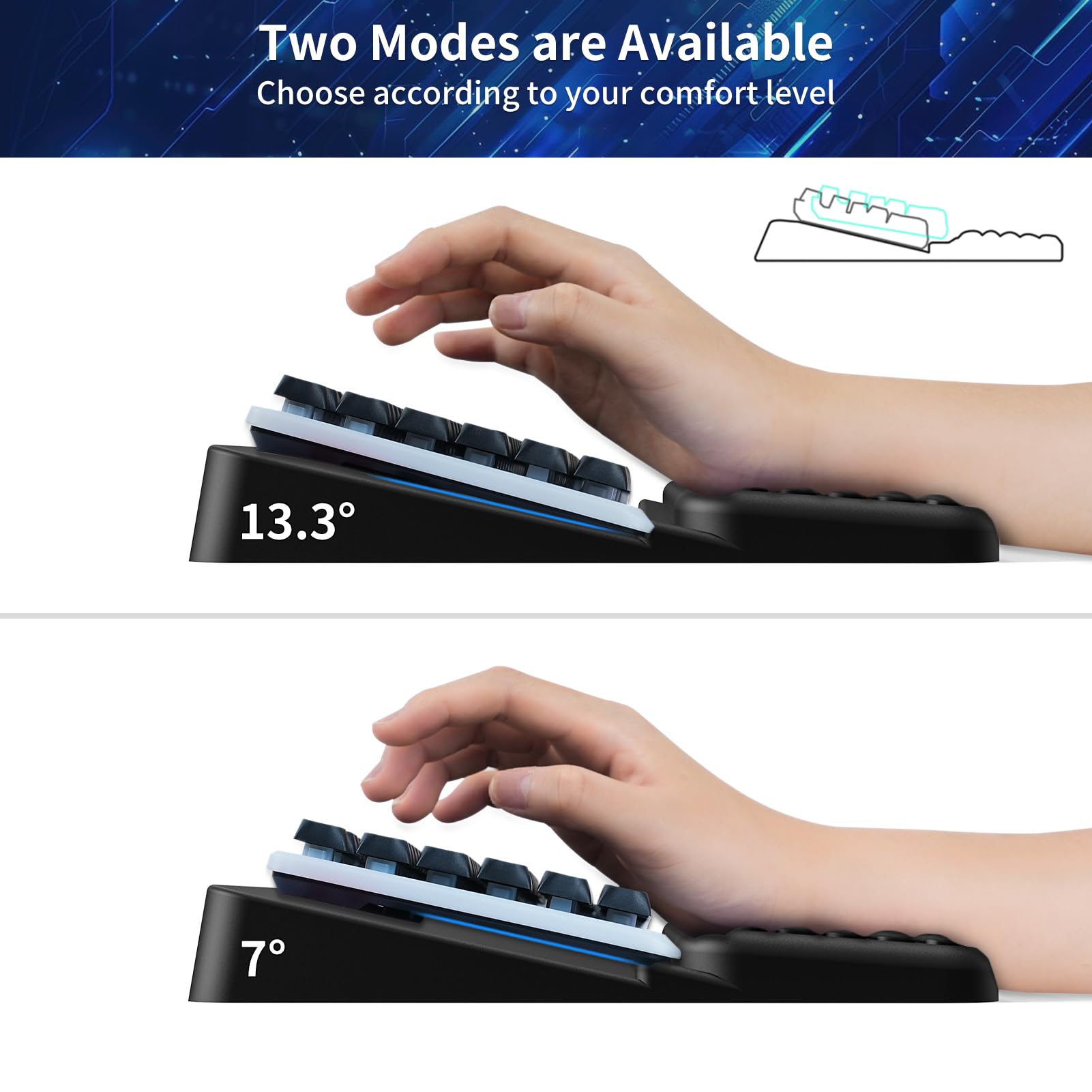 Wrist Rest for Computer Keyboard, Keyboard Wrist Rest, Ergonomic Keyboards Holder for Easy Typing