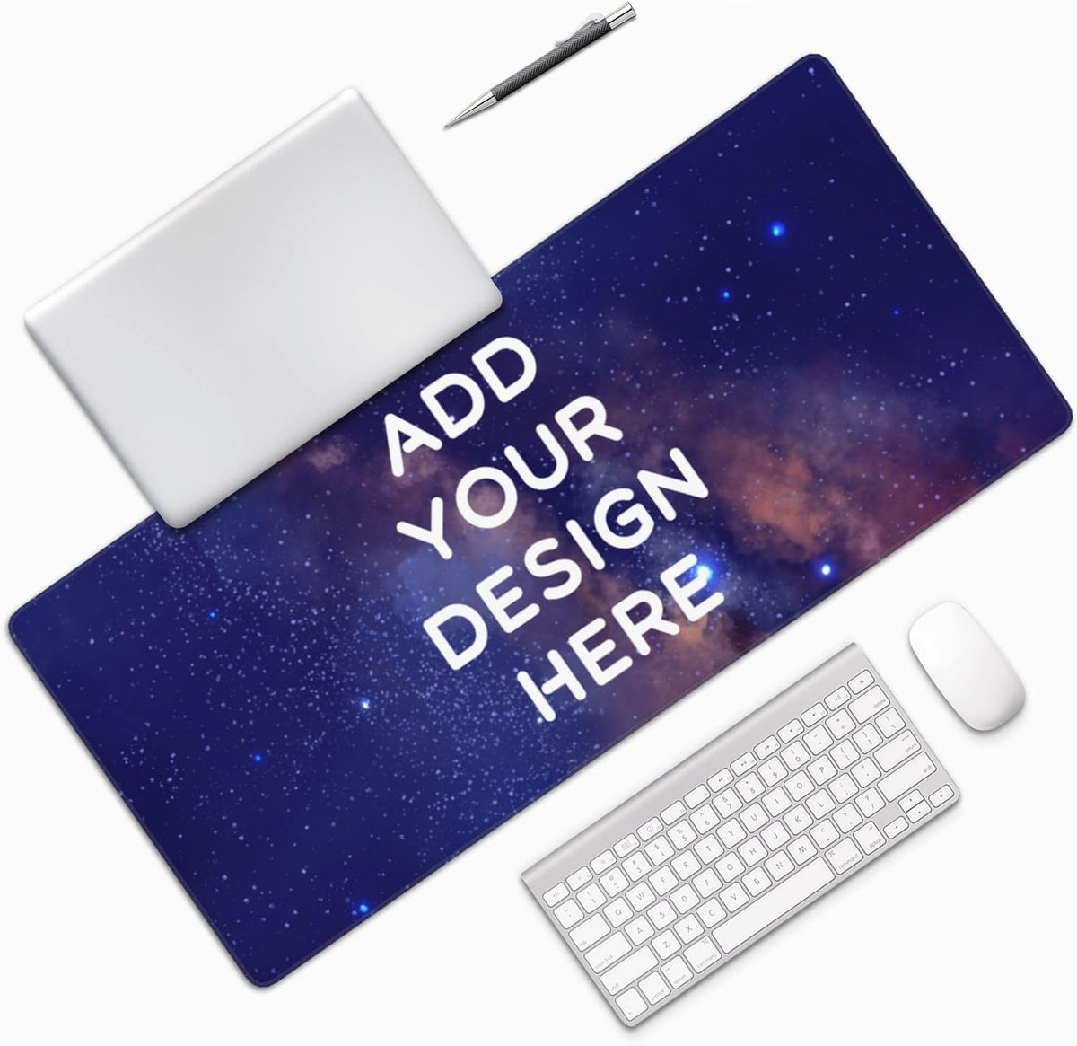 ANSTING Custom Large Desk Pad with Photo Text, 16in x 35.5in