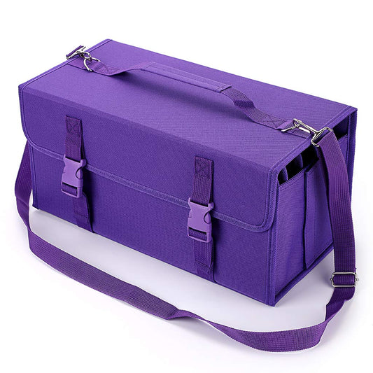 BTSKY New 171 Slots Marker Case Lipstick Organizer-Canvas Markers Holder for Markers and Sketch