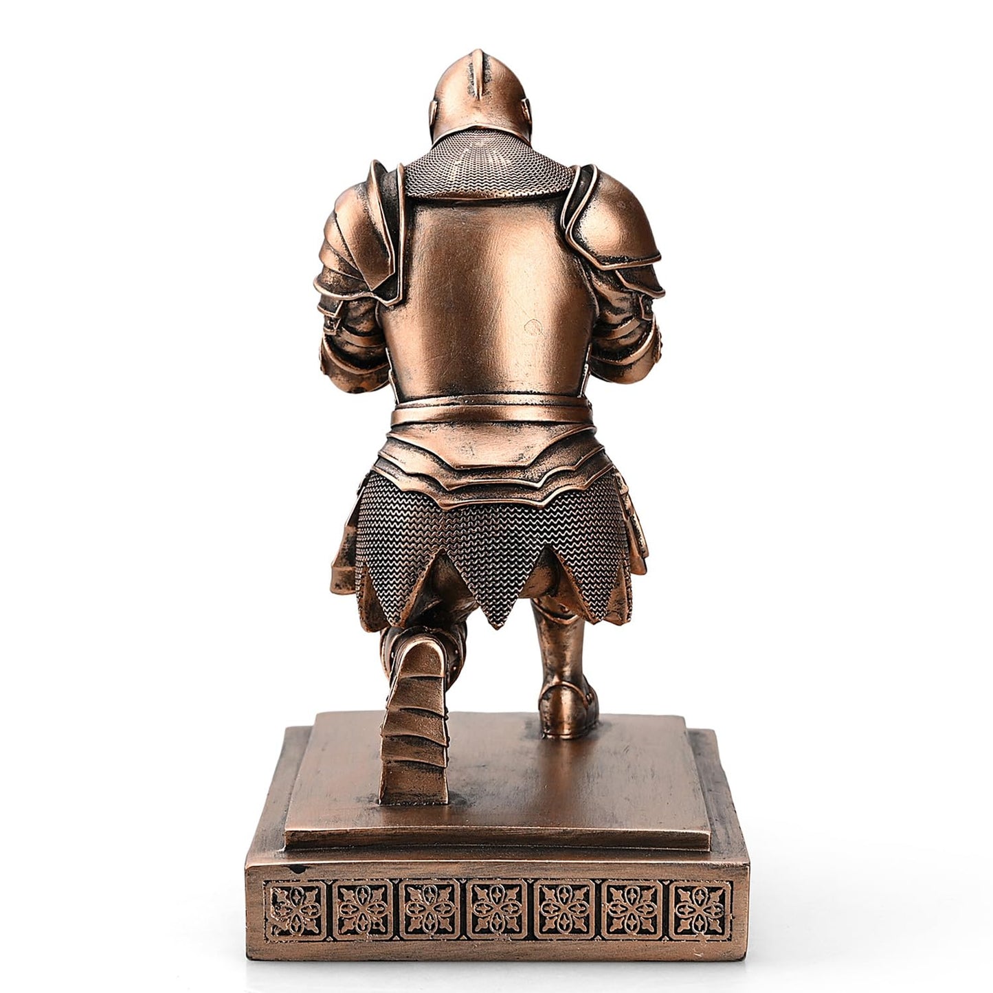 Medieval Warrior Knight Pen Holder Fun Desk Accessories Paperweight Copper