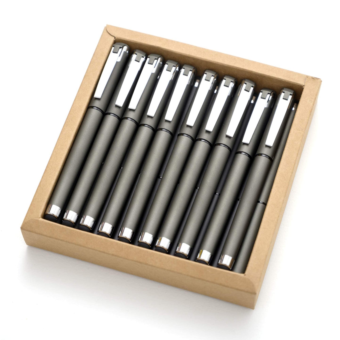 MiSiBao 0.5mm Black Ink Gel Ink Rollerball Pens 2 in 1 Medium Point Pens with Stylus Work Pen