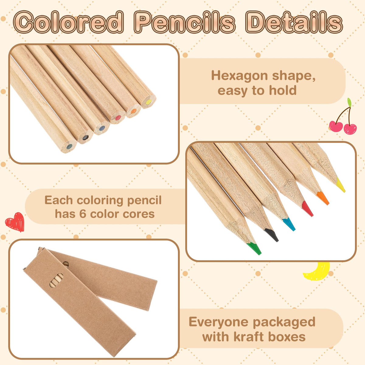 Ctosree Mini Colored Pencils Bulk Coloring Drawing Pencil in Boxes End of Year Gift for Students
