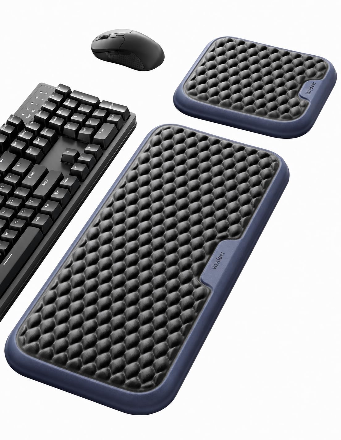 Vaydeer Extra Large Wide Wrist Rest Set for Keyboard and Mouse, Computer Ergonomic Wrist Support