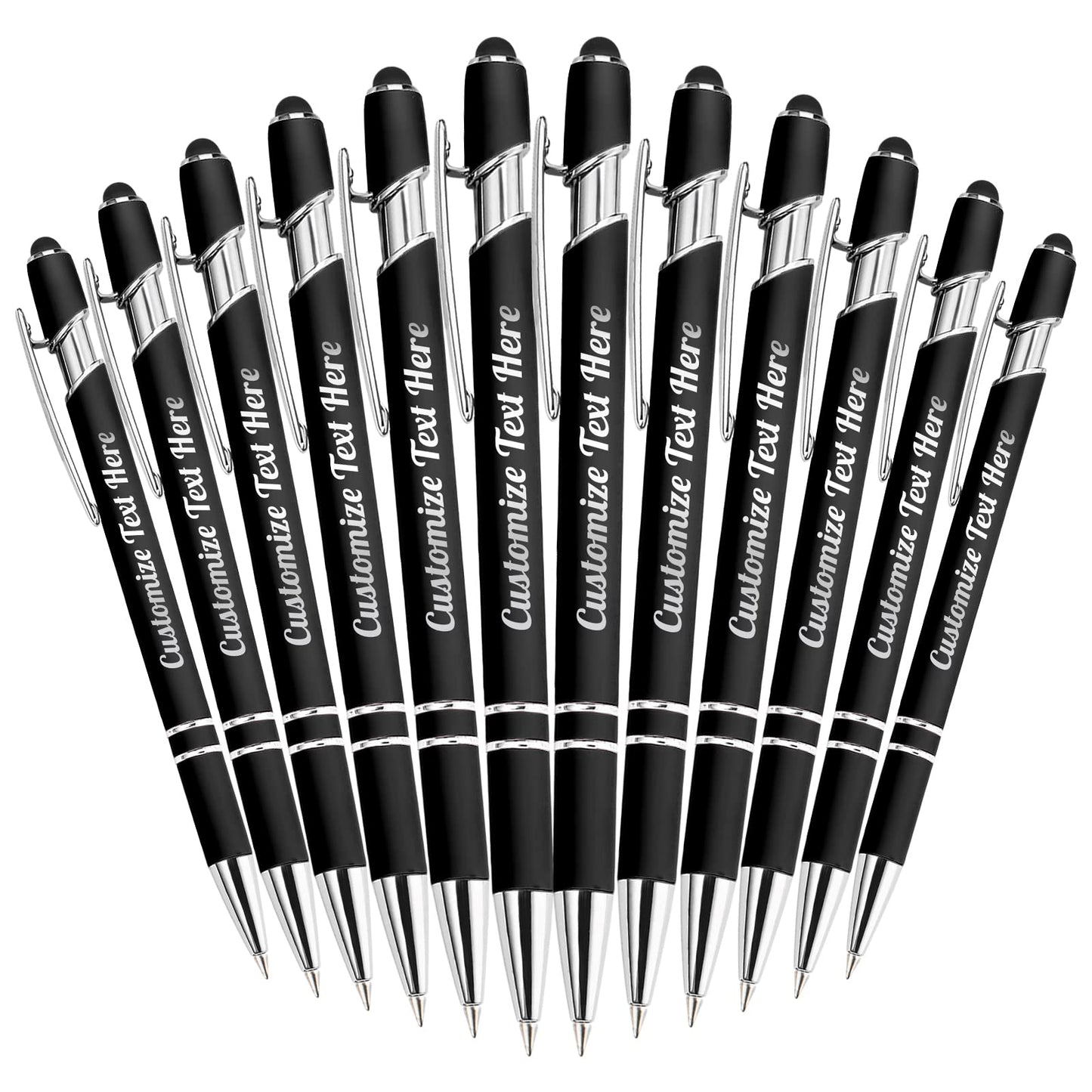 Up to 500 Personalized Pens Bulk Custom Ballpoint Pens with Business Name Message Logo, Customized