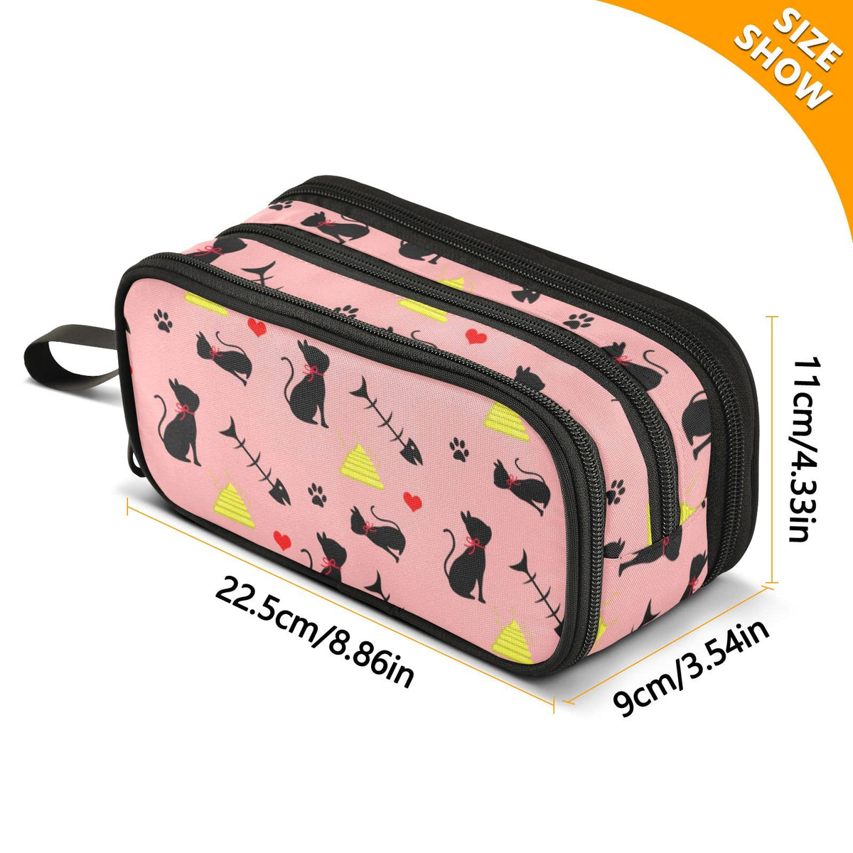 XUWU Cute Cat Large Capacity Pencil Case Pencil Pouch Pen Box