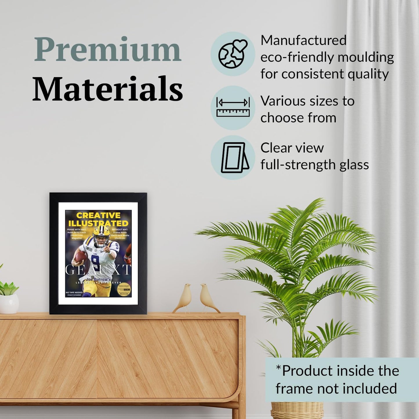 Creative Picture Frames 8" x 10.5" Sports Illustrated Magazine Display Frame, Suitable for