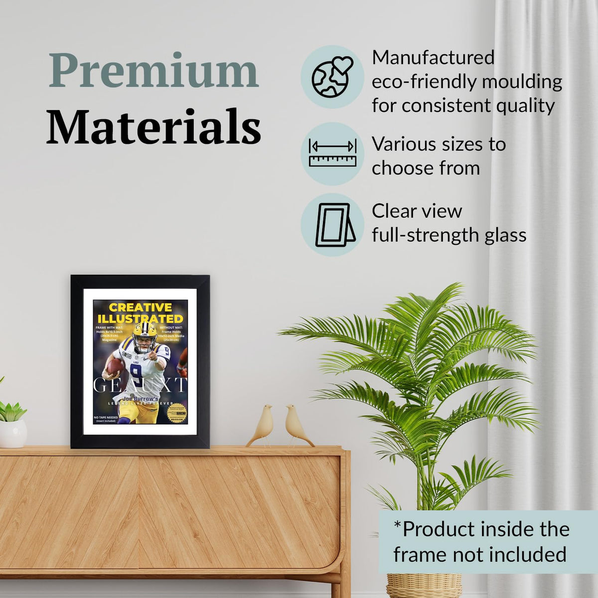Creative Picture Frames 8" x 10.5" Sports Illustrated Magazine Display Frame, Suitable for