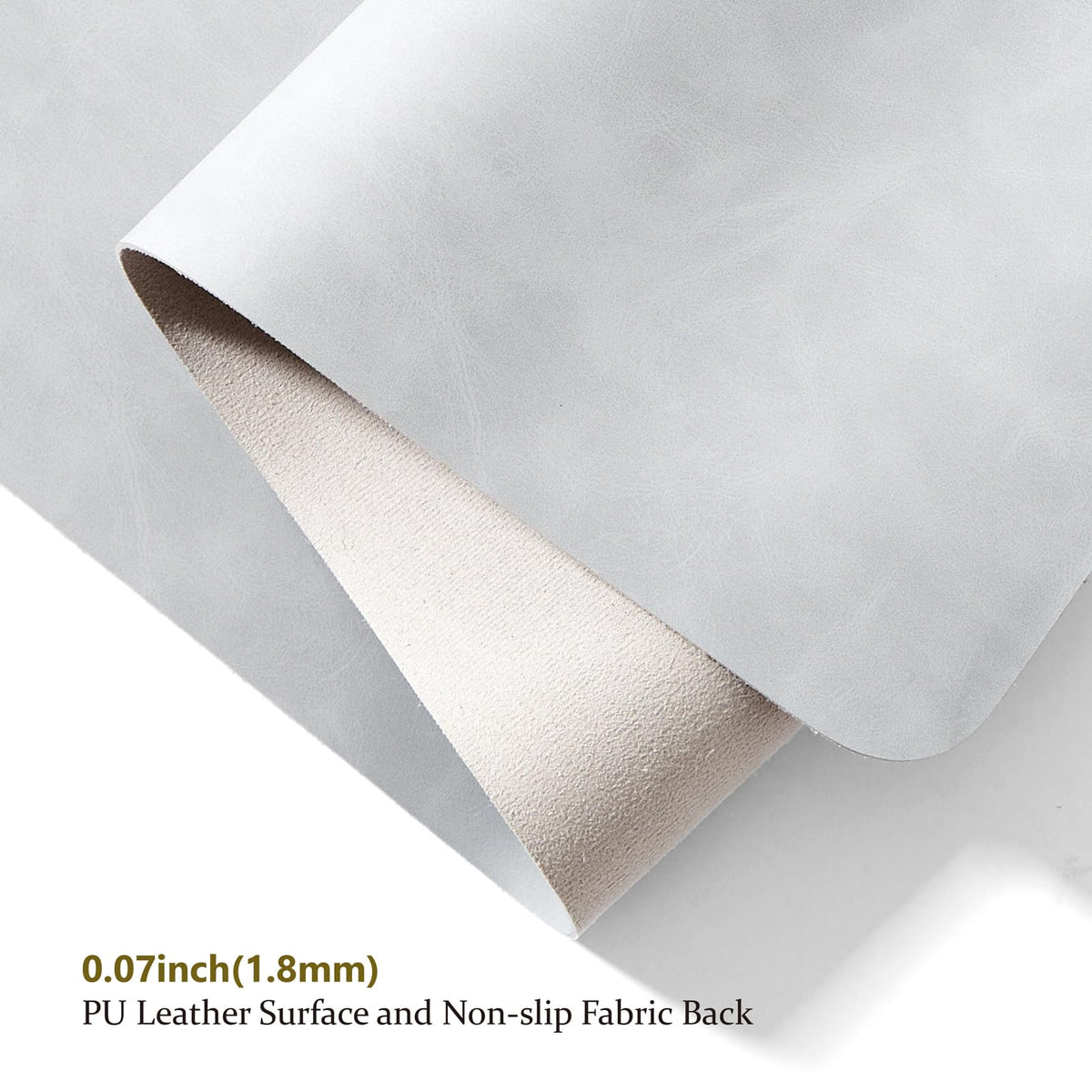 Distressed Leather Desk Mat - Non-Slip PU Desk Pad for Office and Home - Desk Organization and