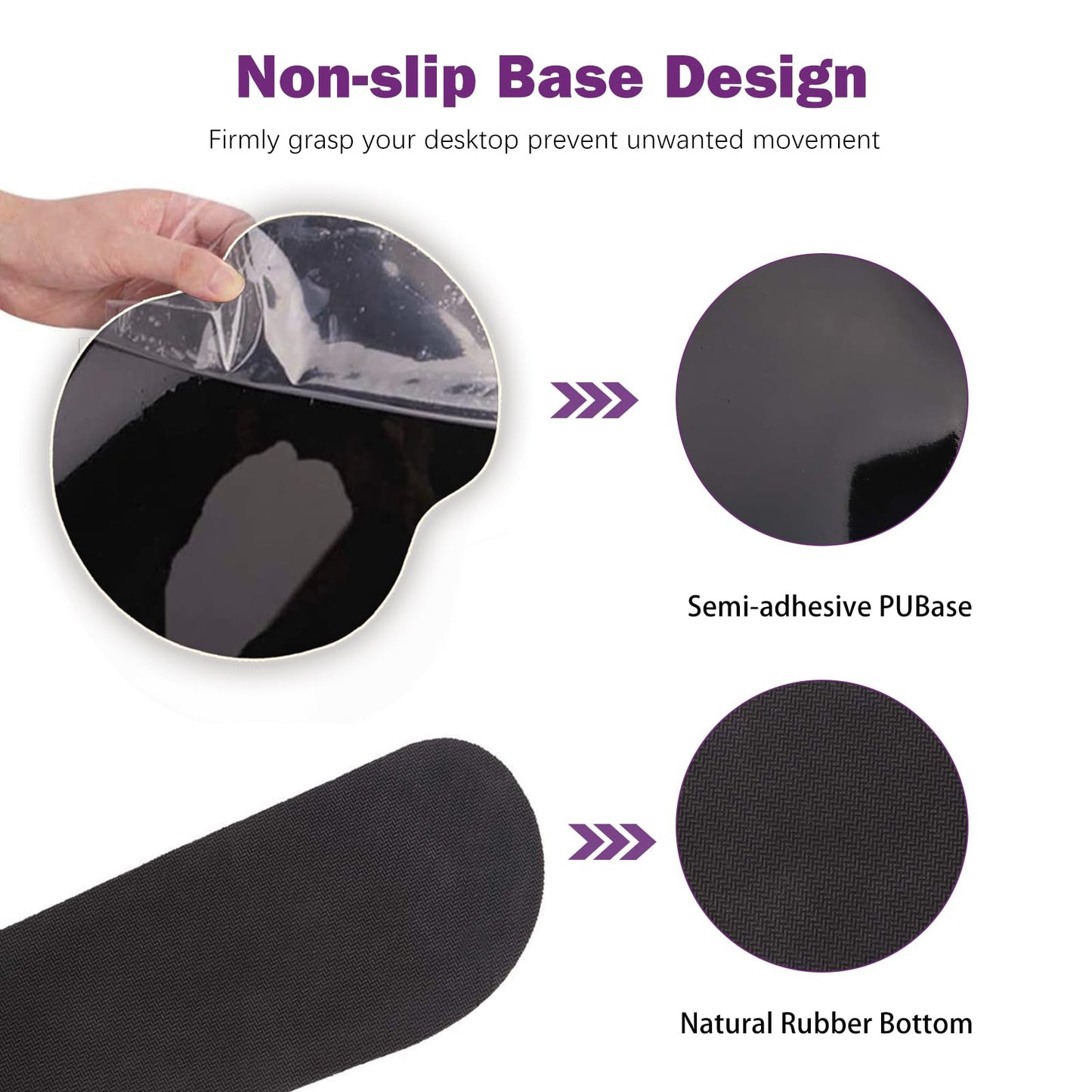 ARTSO Desk Mat, Large Gaming Mouse Pad Wrist Support Set, Ergonomic Keyboard Wrist Rest Desk Pad