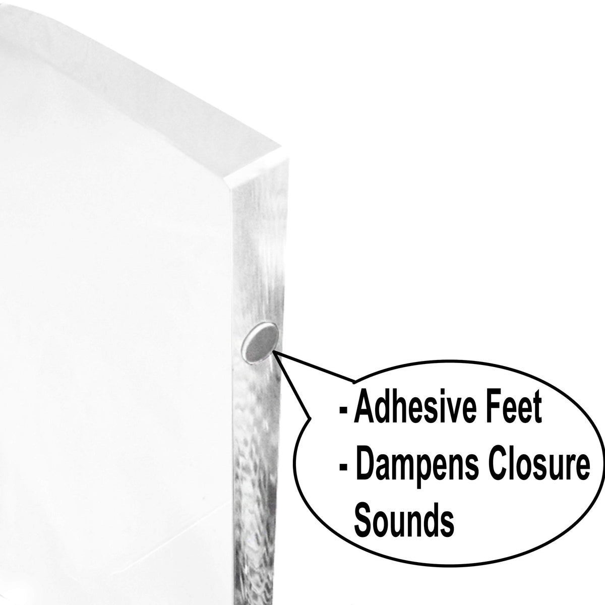 AMT Clear Acrylic Monitor Stand Riser 2 Tier, 5.5 Inches High Clear Computer Desk Organizer Shelf