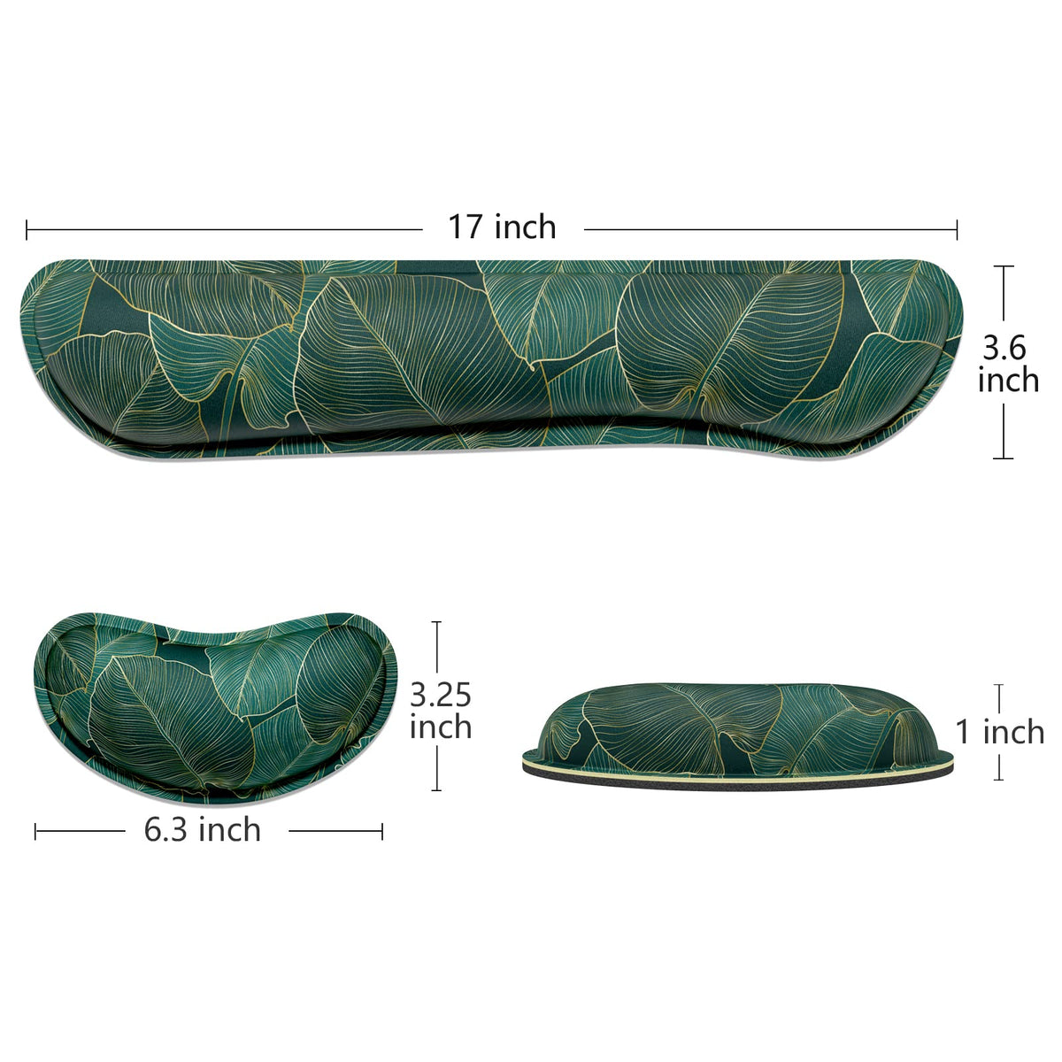 Dapesuom Enlarge Keyboard Wrist Rest, Memory Foam Wrist Cushion for Desk Mats Support, Cute Pain