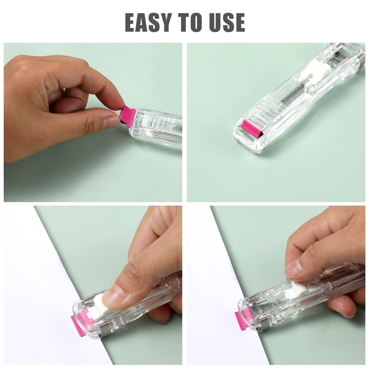 KINBOM 100Pcs Binder Clips Small, Stainless Reusable Steel Refill Clips Paper Clam Clip Work with