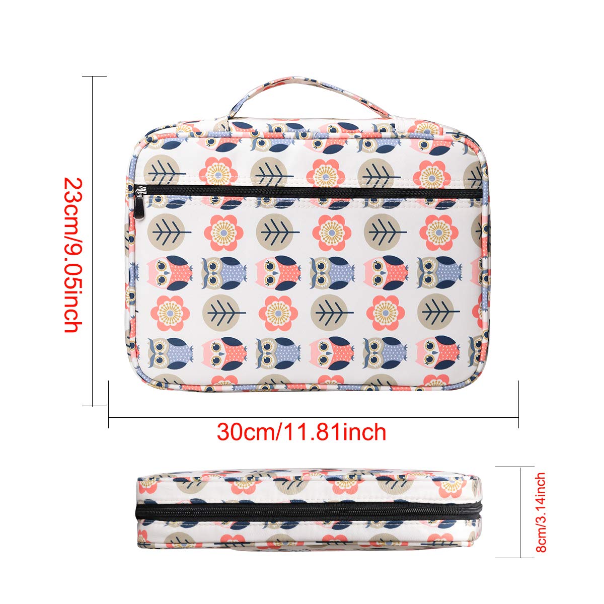 BOMKEE Coloring Pencil Case 220 Slots Pencils/Gel Pens Organizer Waterproof Travel Case Zipper