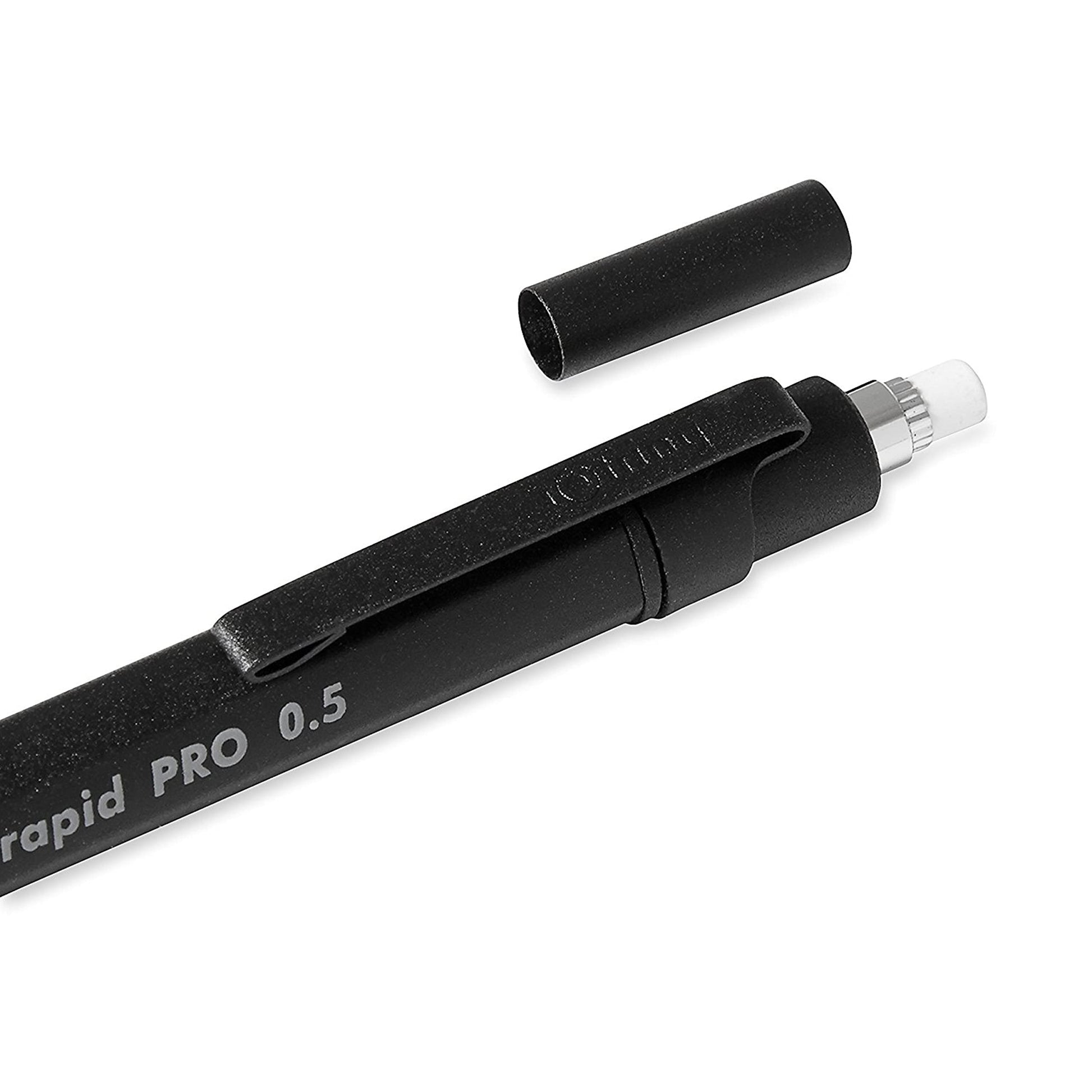 rOtring Rapid Pro Mechanical Pencil, 0.5 mm, Matte Black Finish, Precision Writing and Sketching