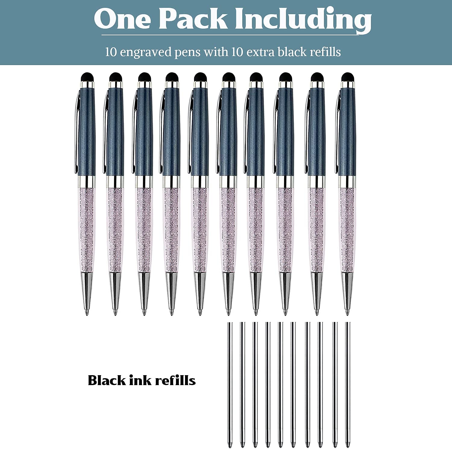 Personalized Nice Office Pens with Stylish Crystal- Fancy Writing pens