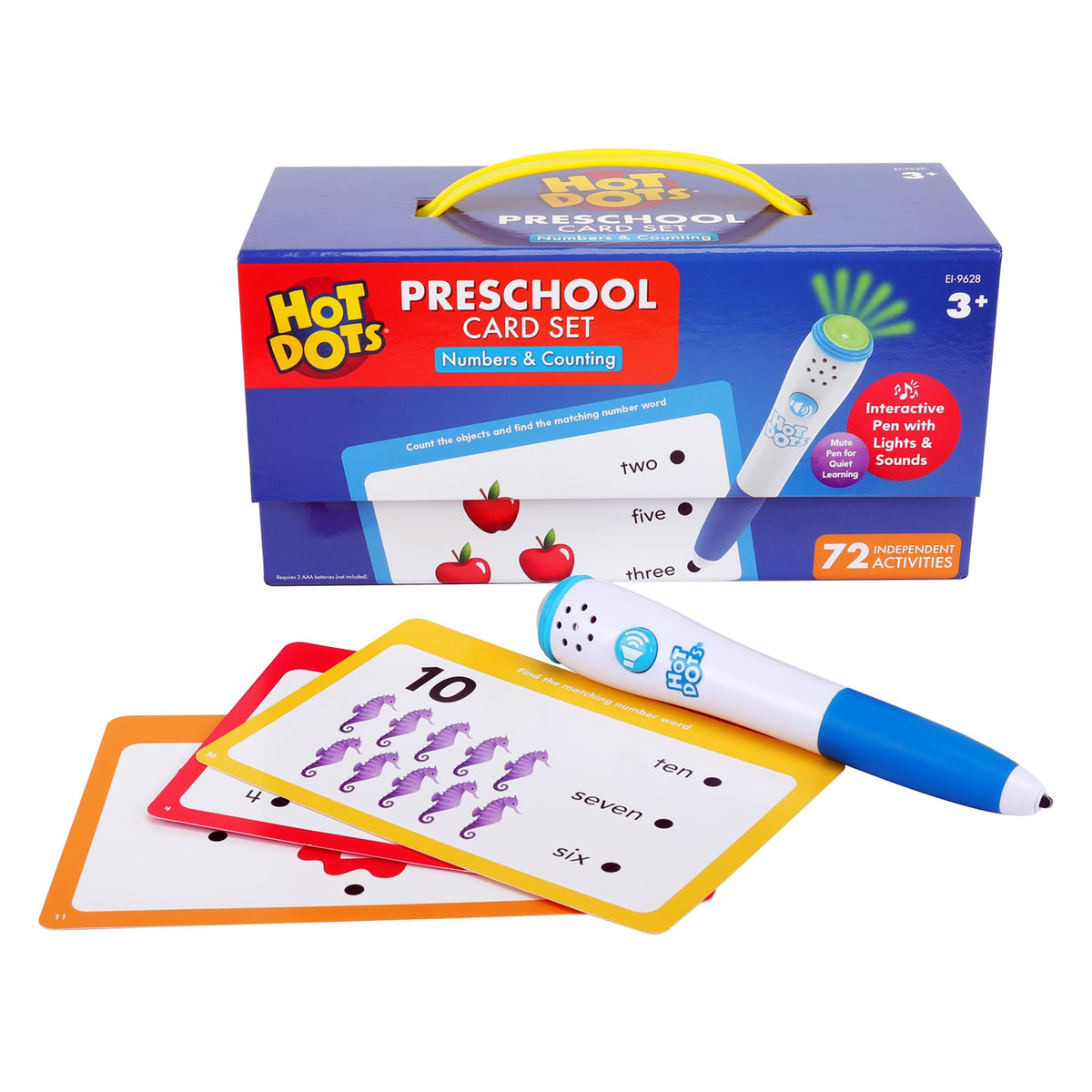 Educational Insights Hot Dots Numbers & Counting Set - Preschool Learning Activities, Interactive