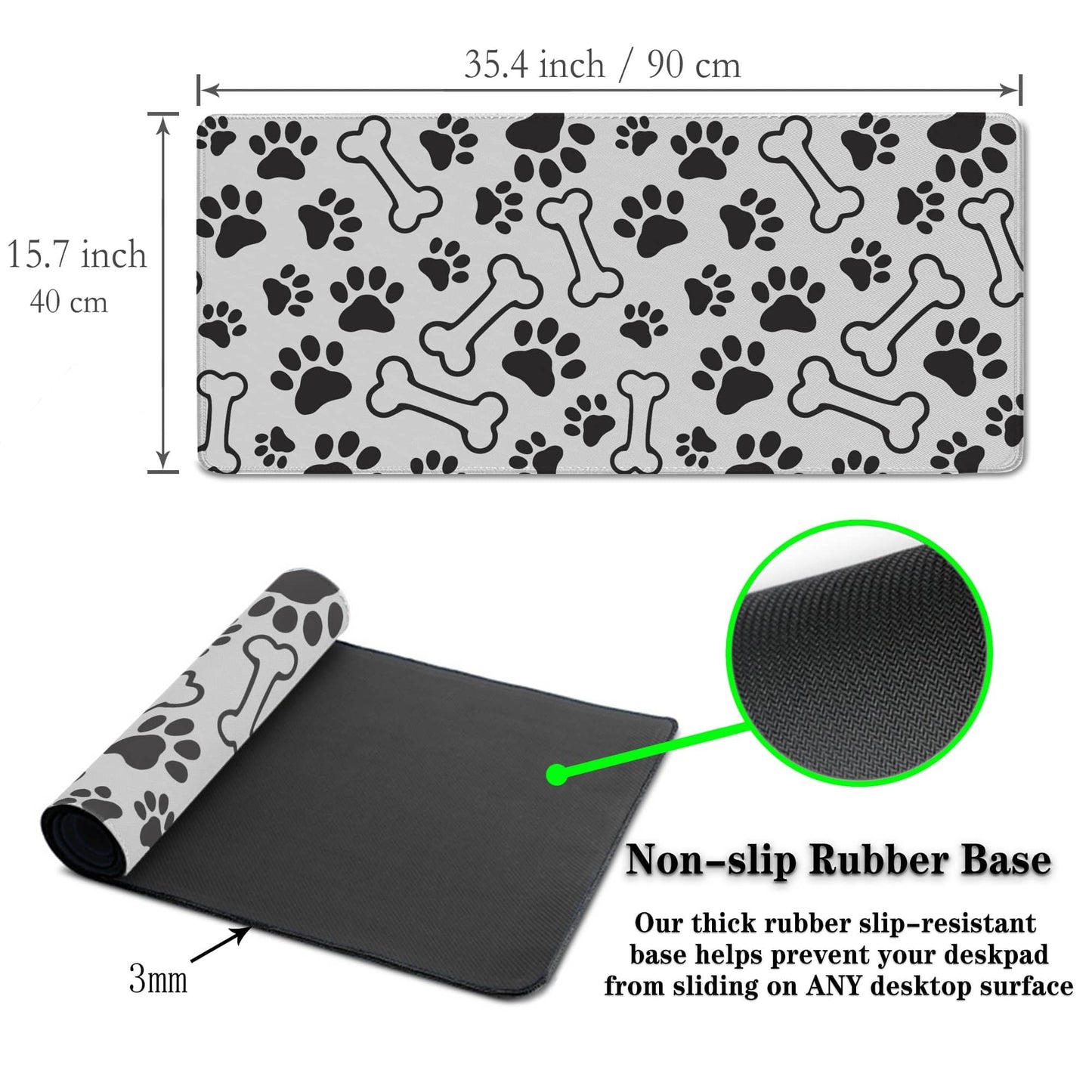 Samgula Desktop Mats Laptop Desk Mat Gaming Mouse Pad Extra Large Mouse Pads Computer Mats Office