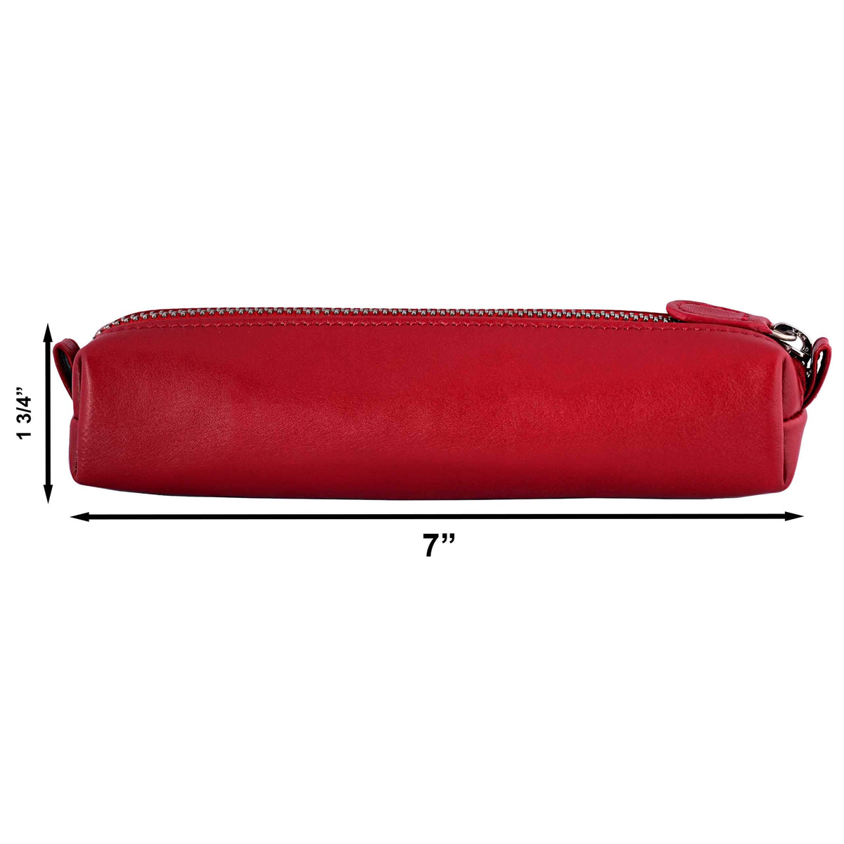 DiLoro Leather Zippered Fountain Ballpoint Rollerball Pens and Pencils Case Holder Pouch Genuine