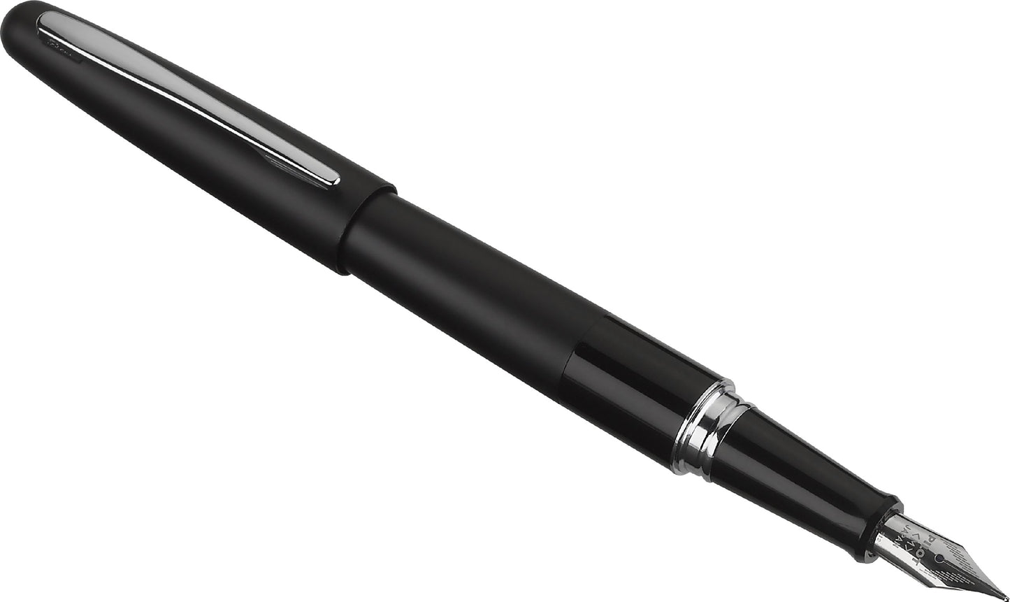 PILOT Metropolitan Collection Fountain Pen, Black Barrel, Classic Design, Fine Nib, Black Ink