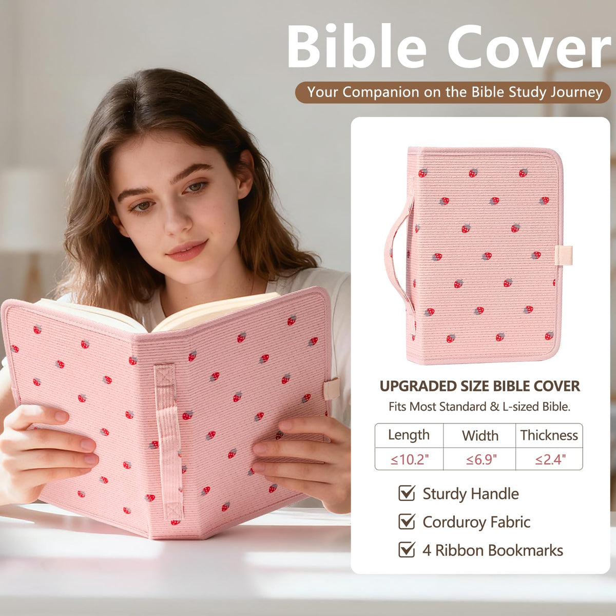 Bible Study Supplies Journaling Annotation Kit w/Bible Cover Case for Women