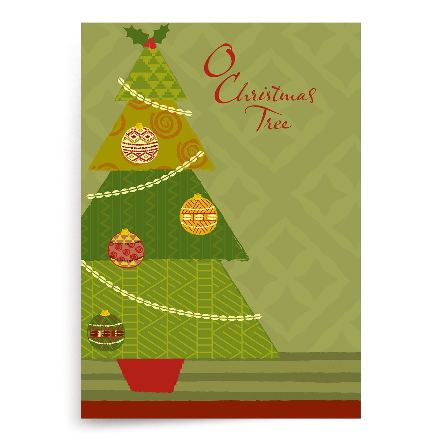 Designer Greetings African-American Heritage Collection Boxed Christmas Cards, O Christmas Tree